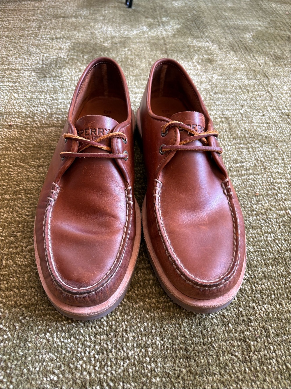 Sperry Men’s Chestnut Leather Boat Shoes